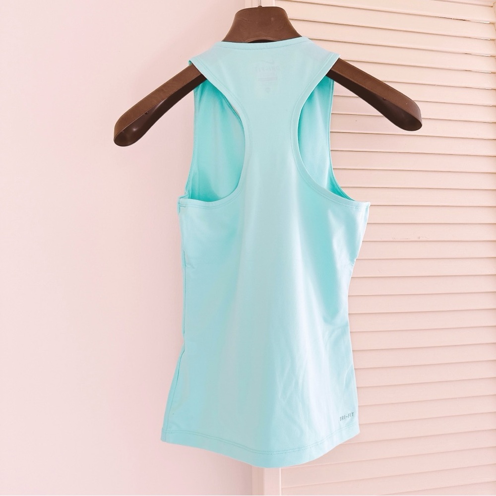 NWOT♥️ NIKE PURE COURT TOP in COPA BLUE sz XS V-NECK SLEEVELESS TENNIS GOLF GYM - Picture 4 of 4